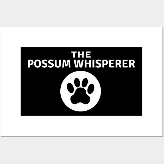 Possum Marsupial Animal Cute Paw Print Wall Art by Mellowdellow